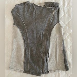 Women's Gray Calvin Klein Sleeveless Hoodie size S